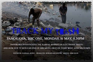 A promotional picture for tonights BBC Panorama programme, Track My Trash